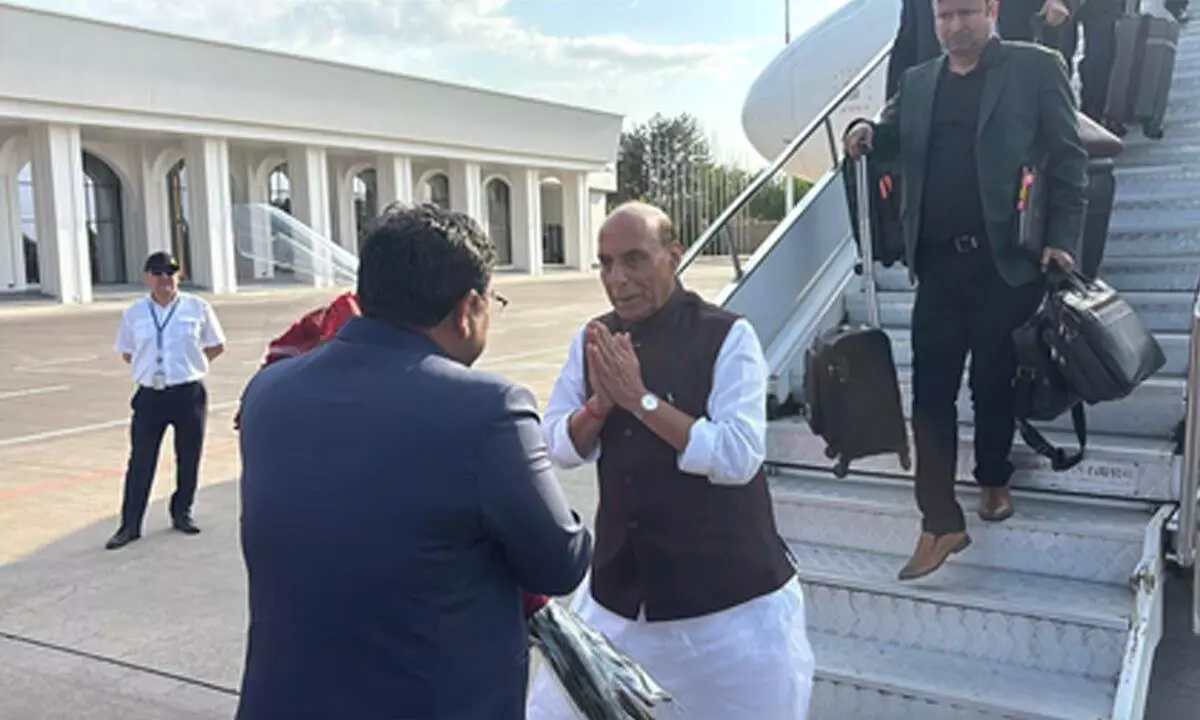 Rajnath Singh Bishkek SCO arrival
