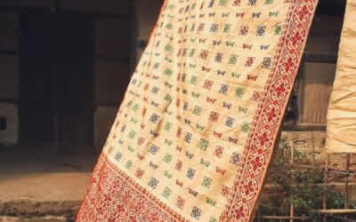 Muga silk Assam golden GI tagged heritage textile