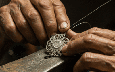 Cuttack silver filigree artisan Tarakasi craft