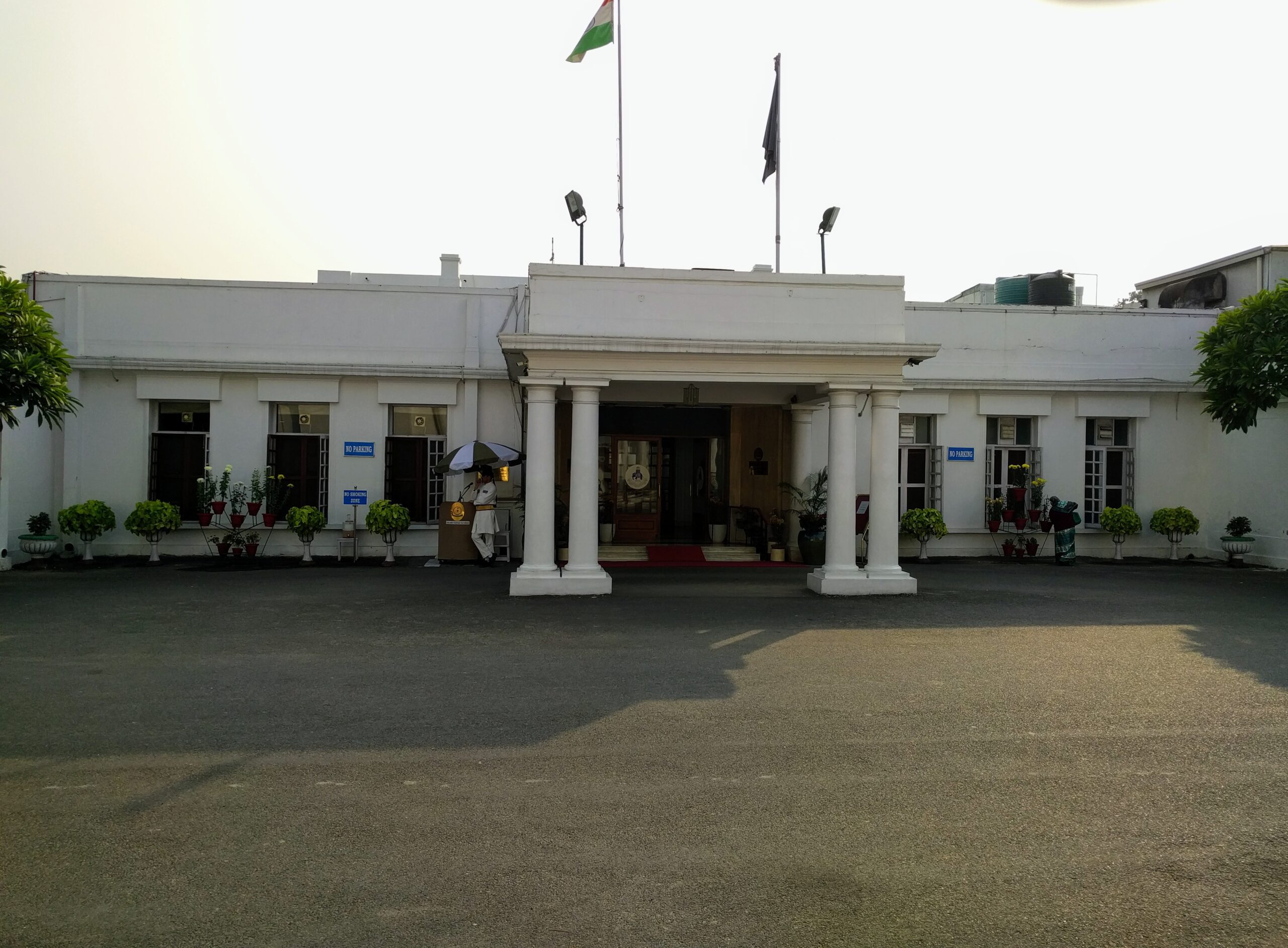 Heritage colonial-era club building in Lutyens Delhi