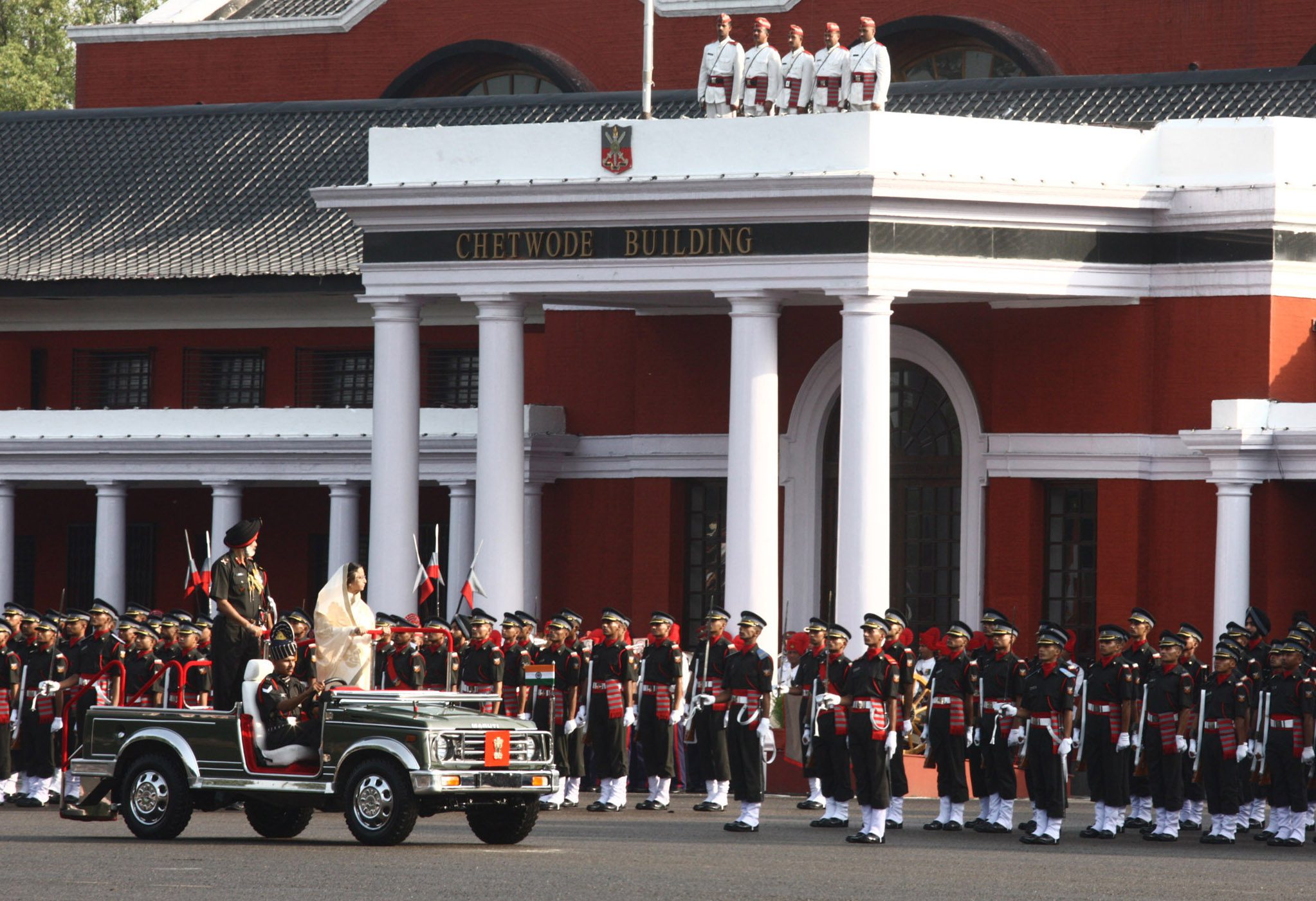 Indian Army officers at a passing-out parade ceremony