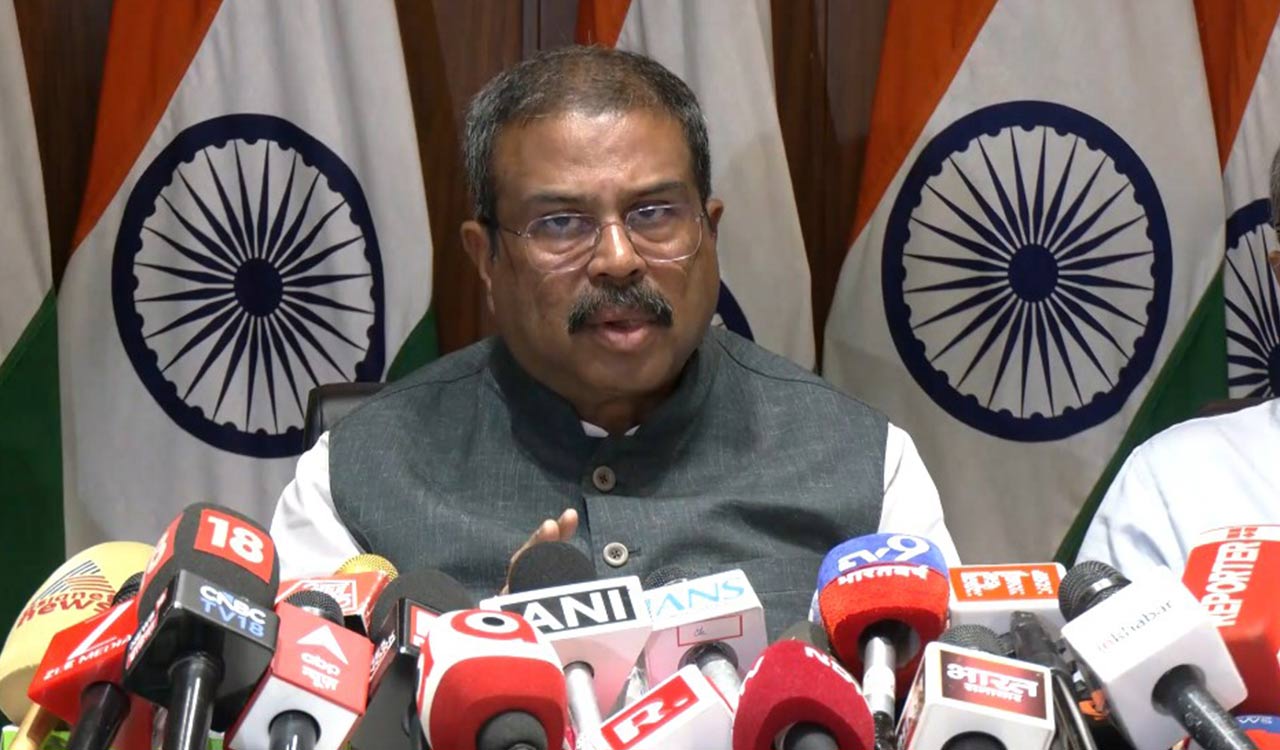 Union Education Minister at press briefing on NEET-UG computer-based test transition