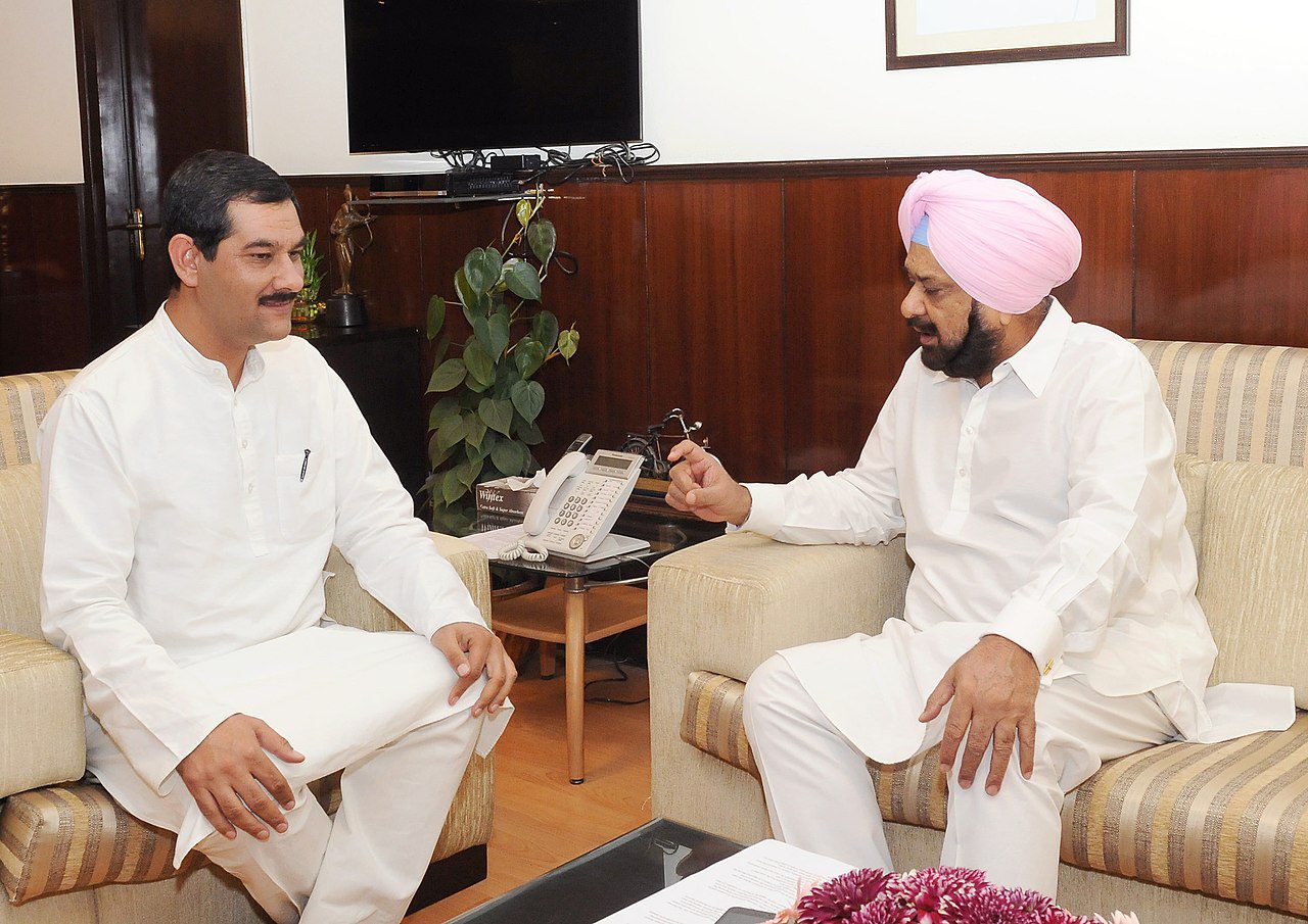 Veteran Indian sports administrator and IOC member at an official meeting