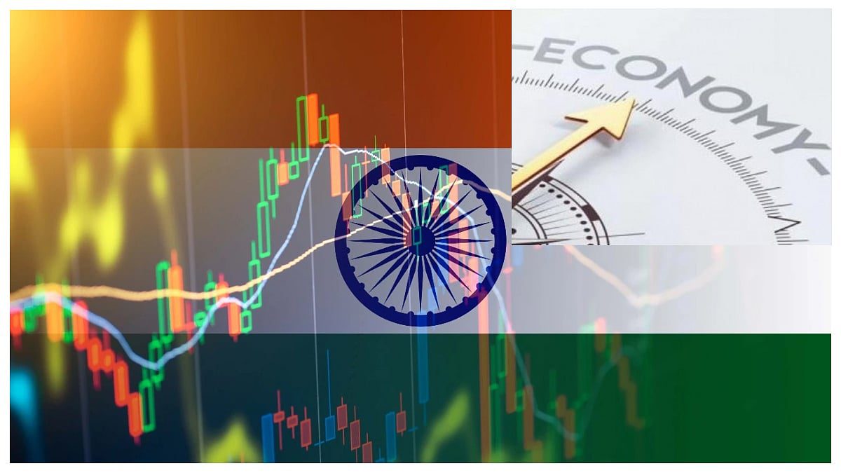 Indian economy growth chart and currency