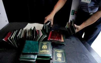 Indian citizenship application form and passport documents
