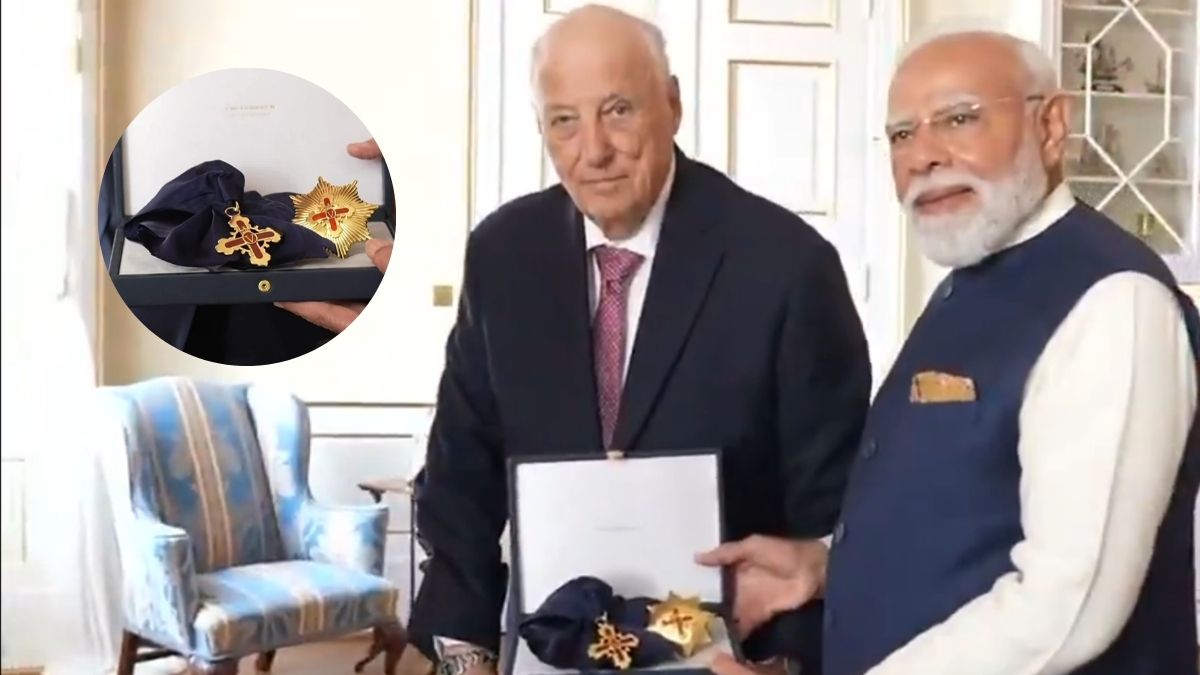 PM Modi receives Grand Cross of Royal Norwegian Order of Merit from King Harald V