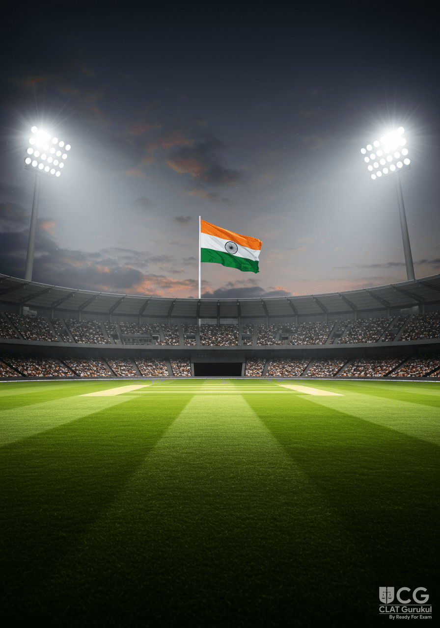 Women cricketers and a T20 cricket trophy