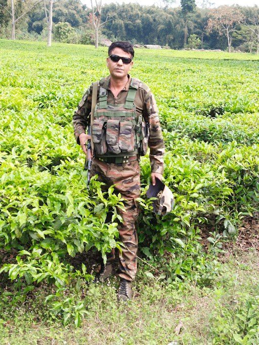 An Assam Rifles soldier on duty in north-east India