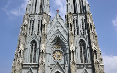 Exterior view of a large cathedral in India, representing faith-based organisations affected by the new foreign-funding rules