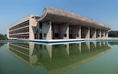 The Le Corbusier-designed Palace of Assembly at Chandigarh's Capitol Complex, a UNESCO World Heritage Site