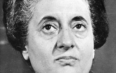 Portrait of former Prime Minister Indira Gandhi