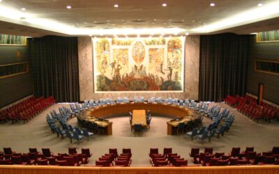The United Nations Security Council chamber in session, the body India seeks permanent membership of