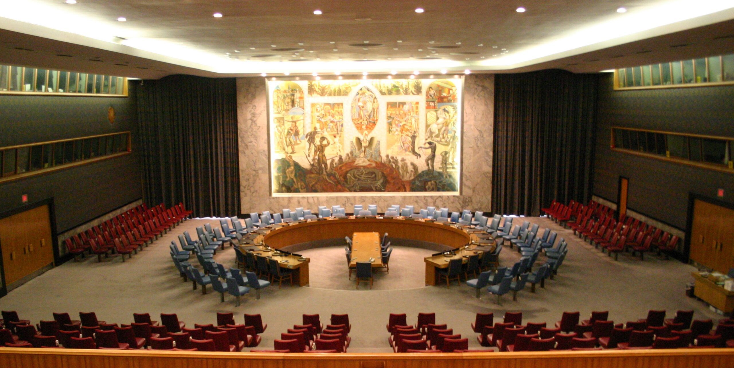 The United Nations Security Council chamber in session, the body India seeks permanent membership of