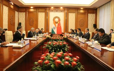 India and China foreign ministers in bilateral meeting, illustrating India-China diplomatic dialogue