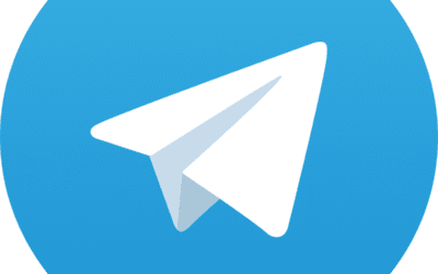 The Telegram messaging app logo