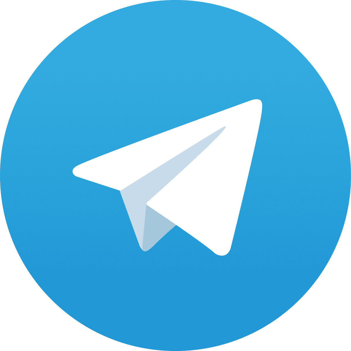 The Telegram messaging app logo