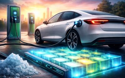 Electric vehicle charging illustrating Delhi EV Policy 2.0