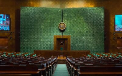 Lok Sabha chamber during a constitutional amendment debate