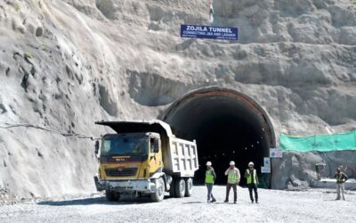 Tunnel construction in the Himalayan mountains