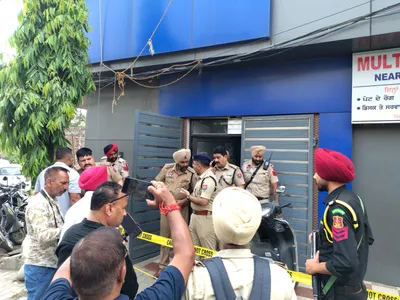Punjab Police inspect grenade attack site at hospital in Kalanaur Gurdaspur