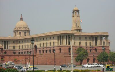 Parliament of India building in New Delhi