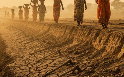 Rural employment guarantee work in an Indian village