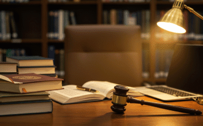 Open book and gavel symbolising free speech jurisprudence