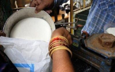 Foodgrains and ration distribution at a public distribution system fair price shop