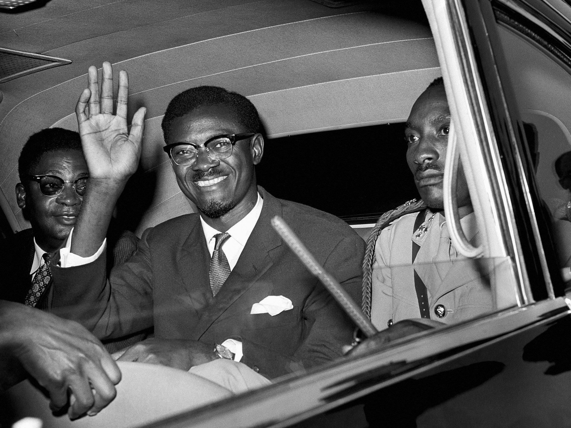 Historical portrait of Patrice Lumumba, anti-colonial independence leader of the Congo