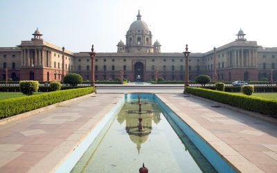 Government secretariat building in New Delhi