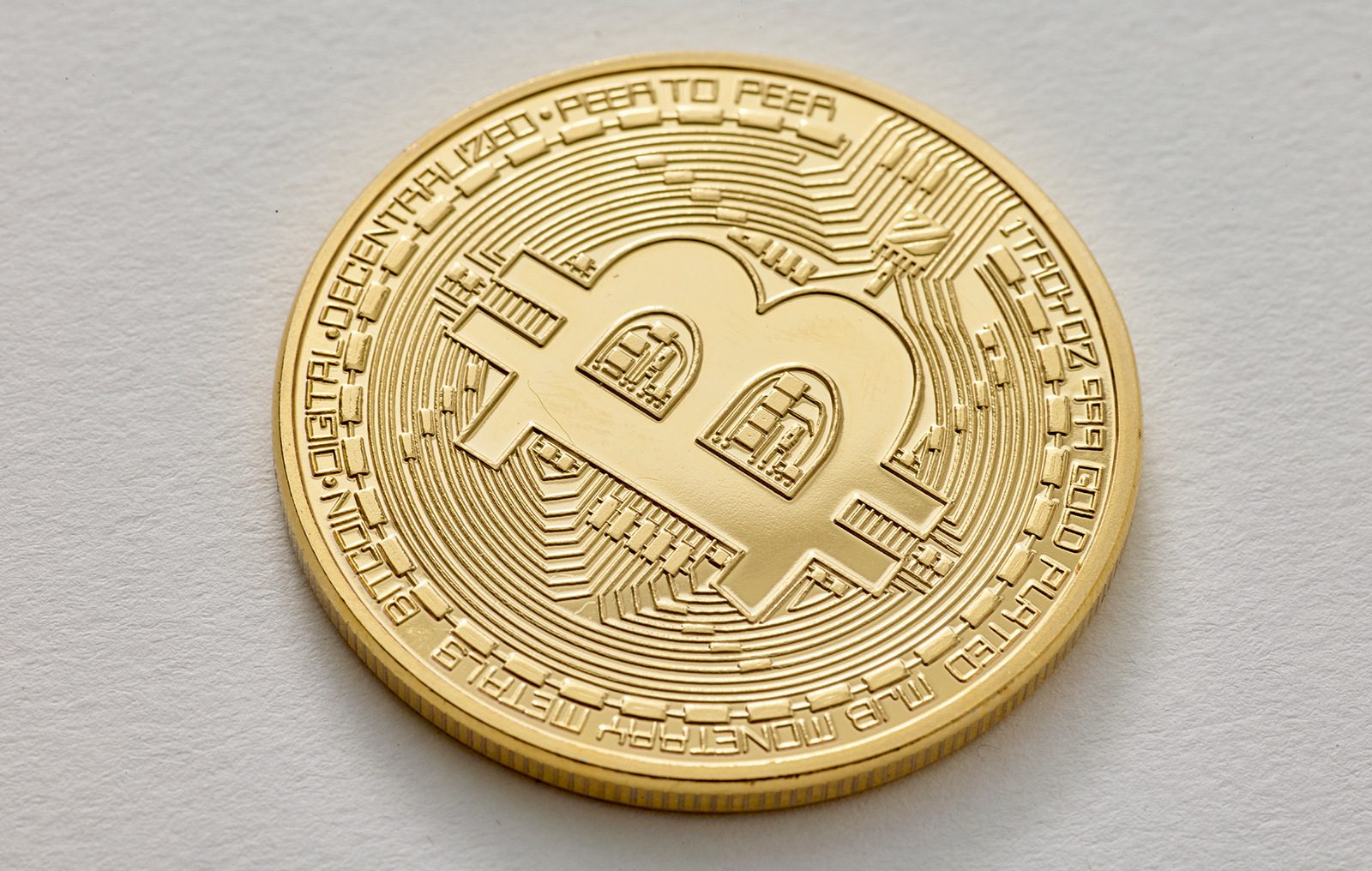 Representation of digital cryptocurrency coins