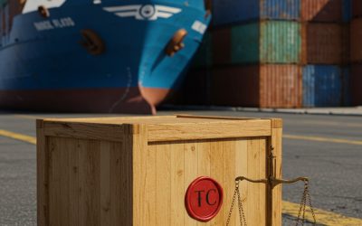 Illustration of global trade and tariffs relating to India's world trade policy