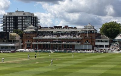 The historic pavilion at Lord's Cricket Ground in London, the Home of Cricket
