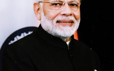 Portrait of the Indian Prime Minister Narendra Modi