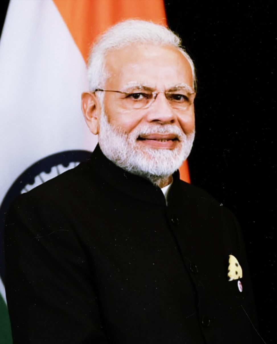 Portrait of the Indian Prime Minister Narendra Modi