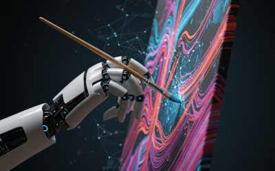 Artificial intelligence and copyright law dispute concept before a high court