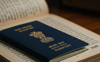 Illustration representing Indian citizenship and identity documents