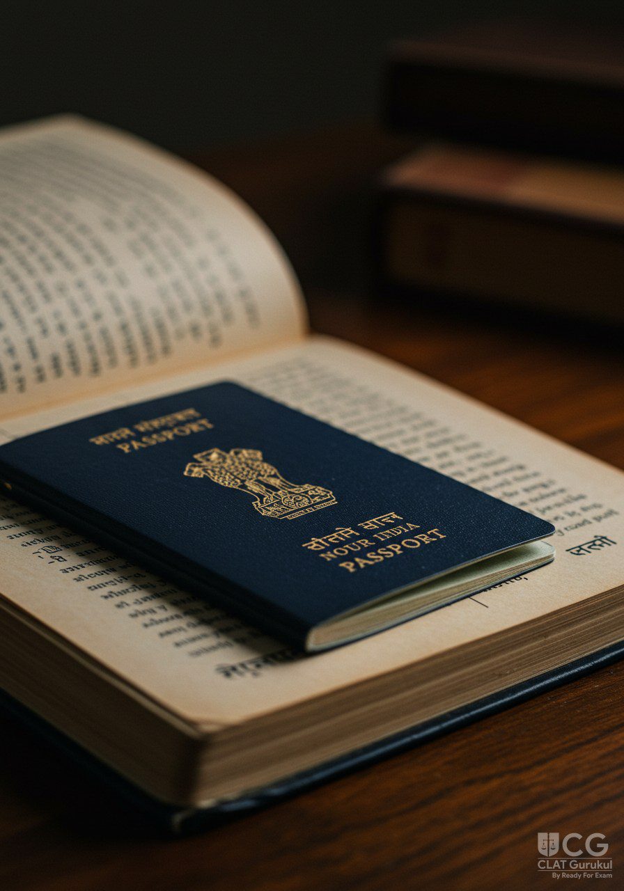 Illustration representing Indian citizenship and identity documents