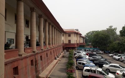 Facade of the Supreme Court of India building in New Delhi