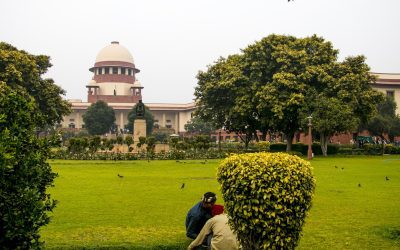 Exterior view of the Supreme Court of India building in New Delhi