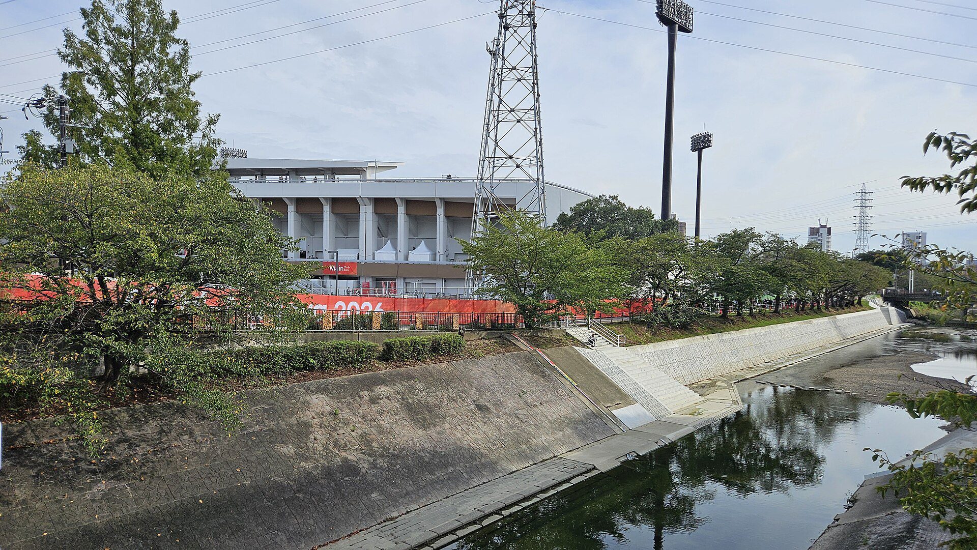 Mizuho Athletic Stadium in Nagoya during the 2026 Asian Games
