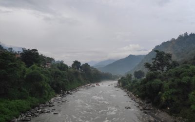 The Budhi Gandaki river flowing through a valley in Nepal (file photo)
