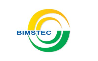 Flag of BIMSTEC, the Bay of Bengal grouping whose Home Ministers met for the first time in New Delhi
