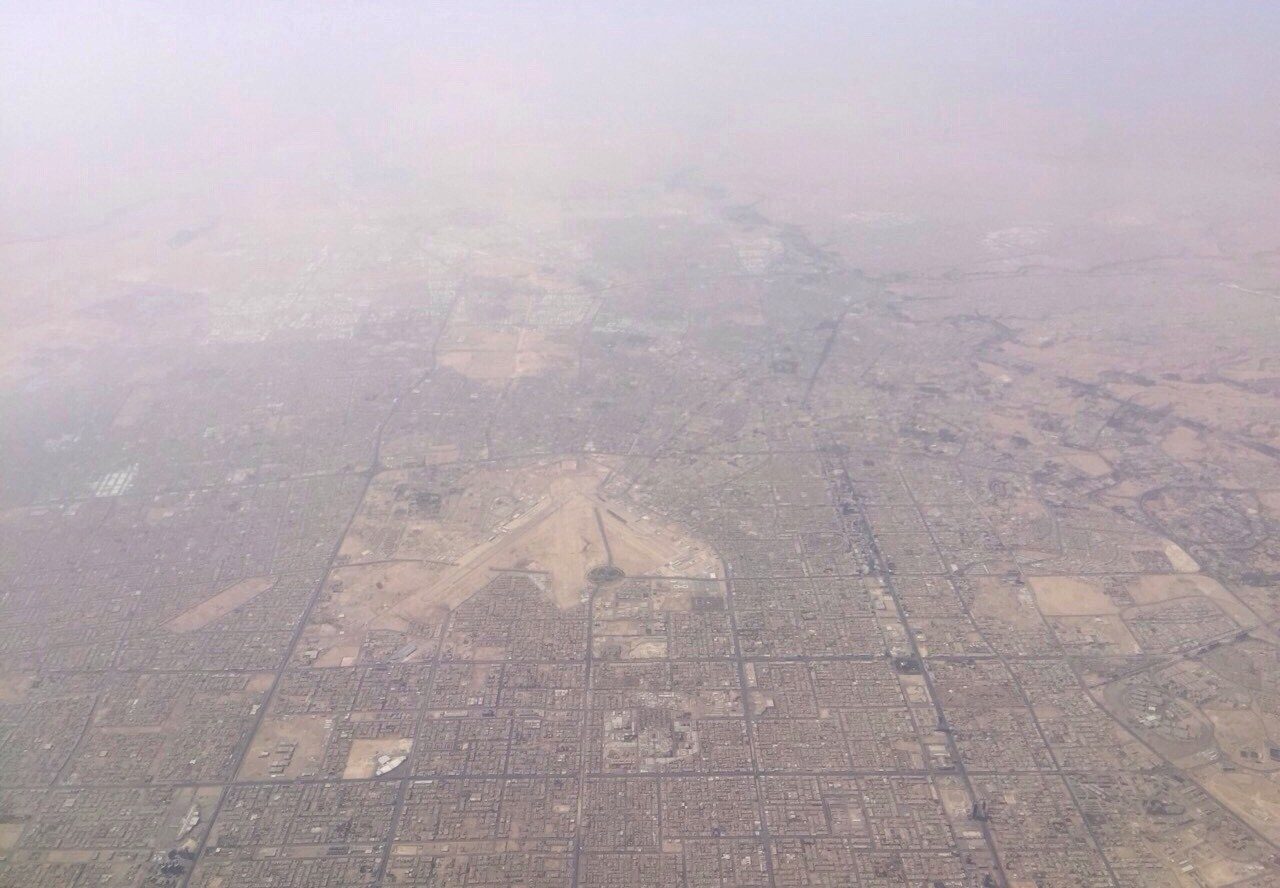 Aerial view of King Khalid International Airport, Riyadh