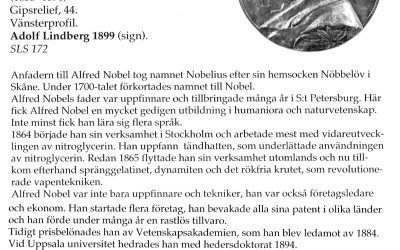 Portrait of Alfred Nobel, founder of the Nobel Prizes