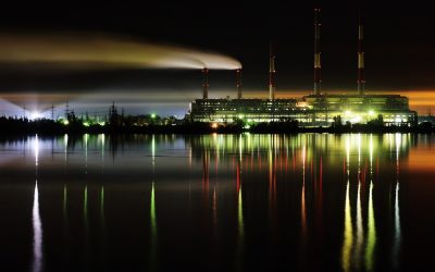 Zmiiv thermal power plant in the Kharkiv region of Ukraine