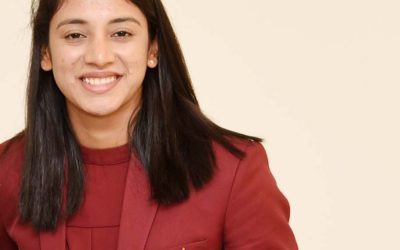 Cricketer Smriti Mandhana in her Arjuna Award blazer in New Delhi, 2019 (file photo)