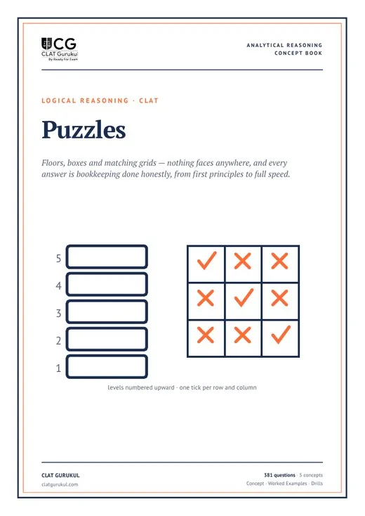 Puzzles, Analytical Reasoning concept book cover